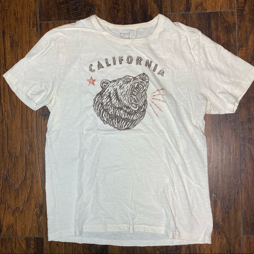 LUCKY BRAND distressed California tee shirt size medium mens. NWOT